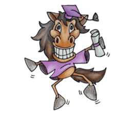 happy horse - jacky martin sticker #4841057