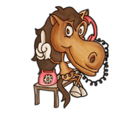 happy horse - jacky martin sticker #4841062