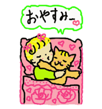 Baby and cat part7 sticker #4841665