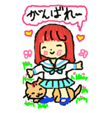 Baby and cat part7 sticker #4841698