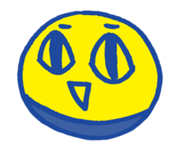 Yellow circle2 sticker #4842048