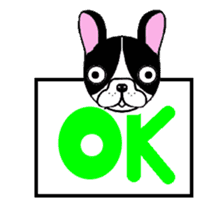 BOBU - Boston Terrier French Bulldog sticker #4842230