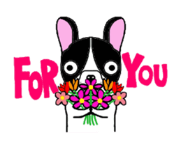 BOBU - Boston Terrier French Bulldog sticker #4842234
