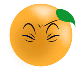 Expressive Oranges sticker #4842882
