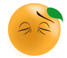 Expressive Oranges sticker #4842884