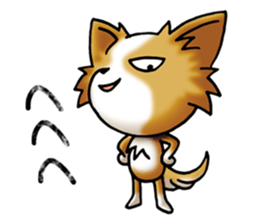 Anger Chihuahua Dog(Japanese) sticker #4843148