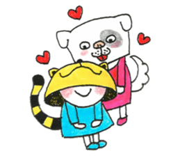 kawaii! inumi & nekora sticker #4843242