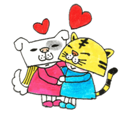 kawaii! inumi & nekora sticker #4843243