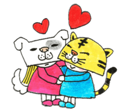 kawaii! inumi & nekora sticker #4843243