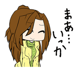 Cute elegant girl sticker #4843409