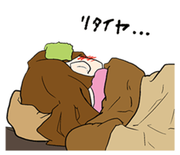 Cute elegant girl sticker #4843413