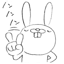 Panda & Rabbit daily life Illustrations sticker #4844145