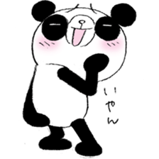 Panda & Rabbit daily life Illustrations sticker #4844146