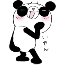 Panda & Rabbit daily life Illustrations sticker #4844146