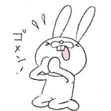 Panda & Rabbit daily life Illustrations sticker #4844149