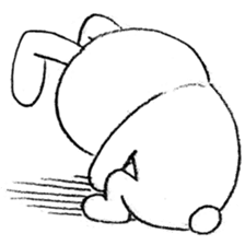 Panda & Rabbit daily life Illustrations sticker #4844152