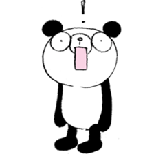 Panda & Rabbit daily life Illustrations sticker #4844153