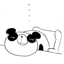Panda & Rabbit daily life Illustrations sticker #4844158