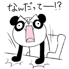 Panda & Rabbit daily life Illustrations sticker #4844159