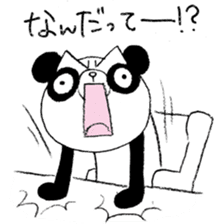 Panda & Rabbit daily life Illustrations sticker #4844159
