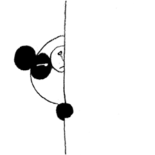 Panda & Rabbit daily life Illustrations sticker #4844164