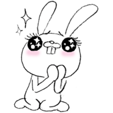 Panda & Rabbit daily life Illustrations sticker #4844165