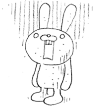 Panda & Rabbit daily life Illustrations sticker #4844167