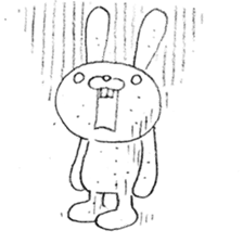 Panda & Rabbit daily life Illustrations sticker #4844167