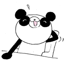 Panda & Rabbit daily life Illustrations sticker #4844171