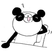 Panda & Rabbit daily life Illustrations sticker #4844171