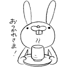 Panda & Rabbit daily life Illustrations sticker #4844174