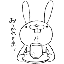 Panda & Rabbit daily life Illustrations sticker #4844174
