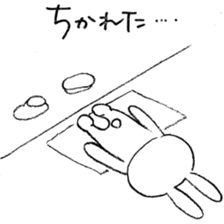 Panda & Rabbit daily life Illustrations sticker #4844175