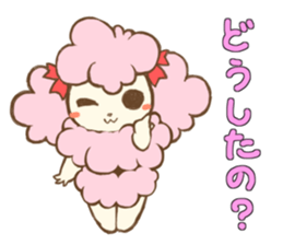 Cute Miss Poodle sticker #4844224