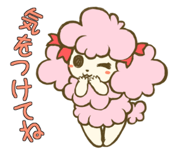 Cute Miss Poodle sticker #4844225