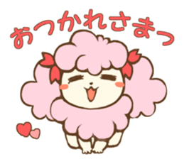 Cute Miss Poodle sticker #4844227