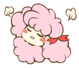 Cute Miss Poodle sticker #4844252