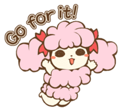 Cute Miss Poodle sticker #4844256