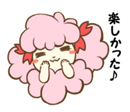 Cute Miss Poodle sticker #4844259