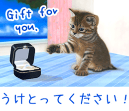 Painting of Kittens 2 sticker #4845090