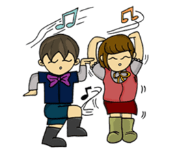 crazy couple - kira & ruri sticker #4845249