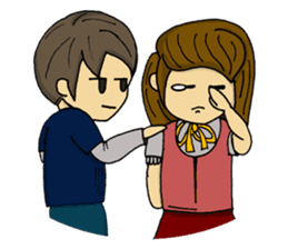 crazy couple - kira & ruri sticker #4845268