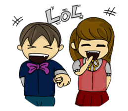 crazy couple - kira & ruri sticker #4845275