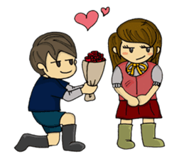 crazy couple - kira & ruri sticker #4845278