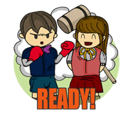 crazy couple - kira & ruri sticker #4845279