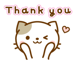 Sticker of bicolor cat sticker #4845454