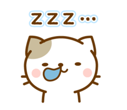 Sticker of bicolor cat sticker #4845472