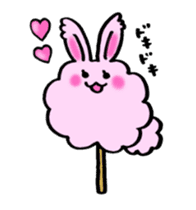 Cotton Candy Rabbit sticker #4846046