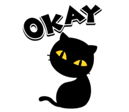 Here's The Black Cat sticker #4846169