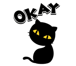 Here's The Black Cat sticker #4846169